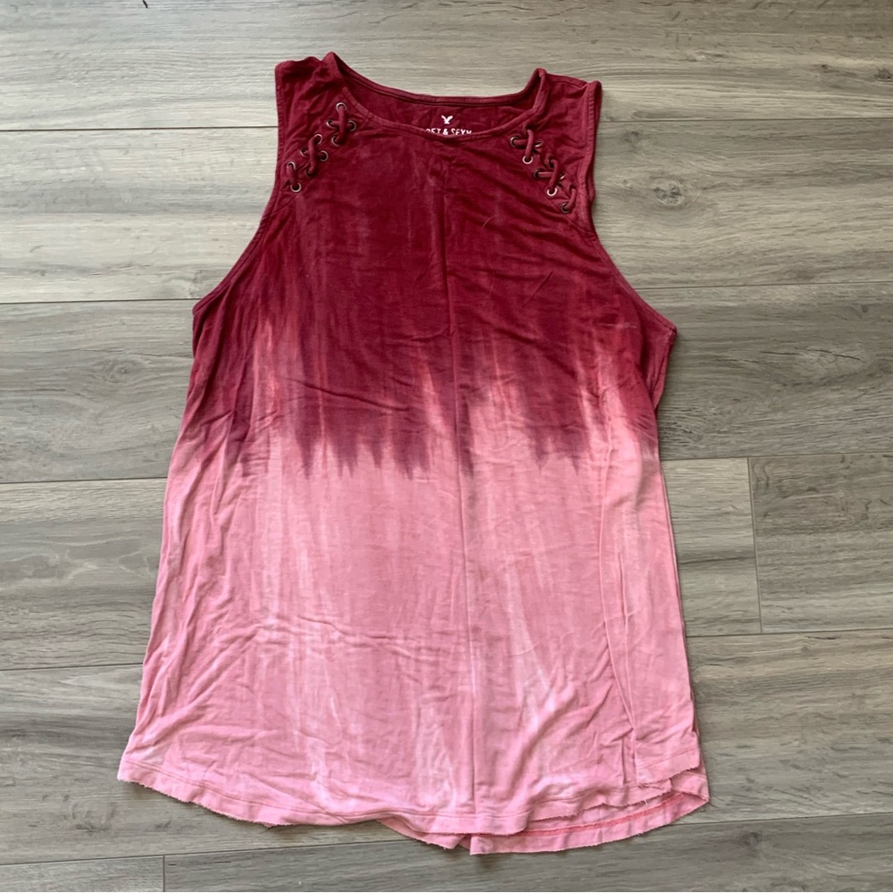 American Eagle Soft and Sexy Tank Top Size Medium Wine/Pink